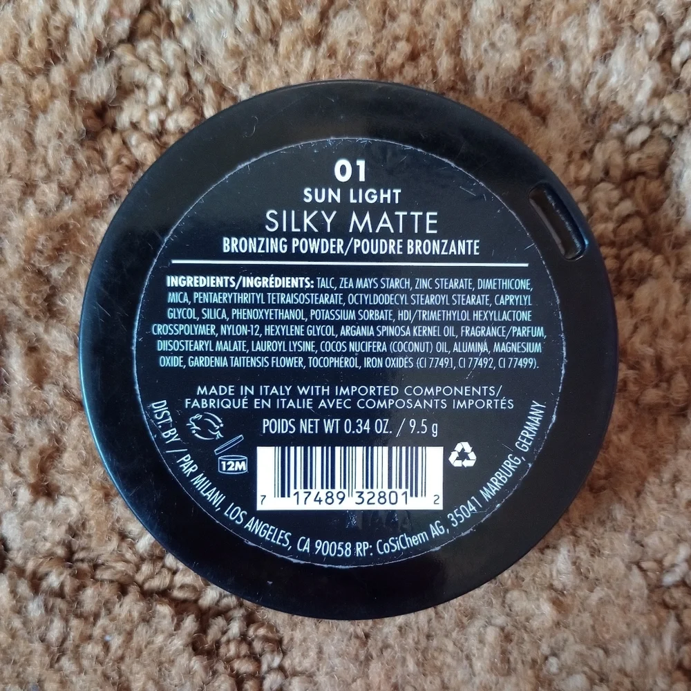 🦋 Milani Silky Matte Bronzing Powder in Sun Light Rare Shade